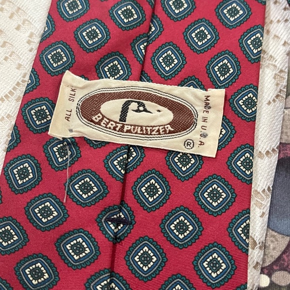 Men’s Silk Neckties Neck Ties (6) - Halston, Caravaggio, Land's End, and more! - Picture 7 of 9